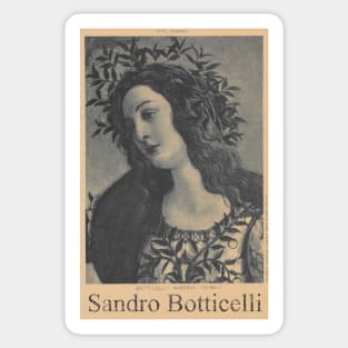 Sandro Botticelli Minerva Sticker